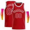 Custom Red Red-White Classic Tops Casual Basketball Jersey