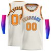 Custom Cream Royal-Black Classic Tops Casual Basketball Jersey