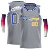 Custom Dark Gray Royal-White Classic Tops Casual Basketball Jersey