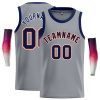 Custom Dark Gray Navy-Orange Classic Tops Casual Basketball Jersey