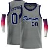 Custom Dark Gray Navy-White Classic Tops Casual Basketball Jersey