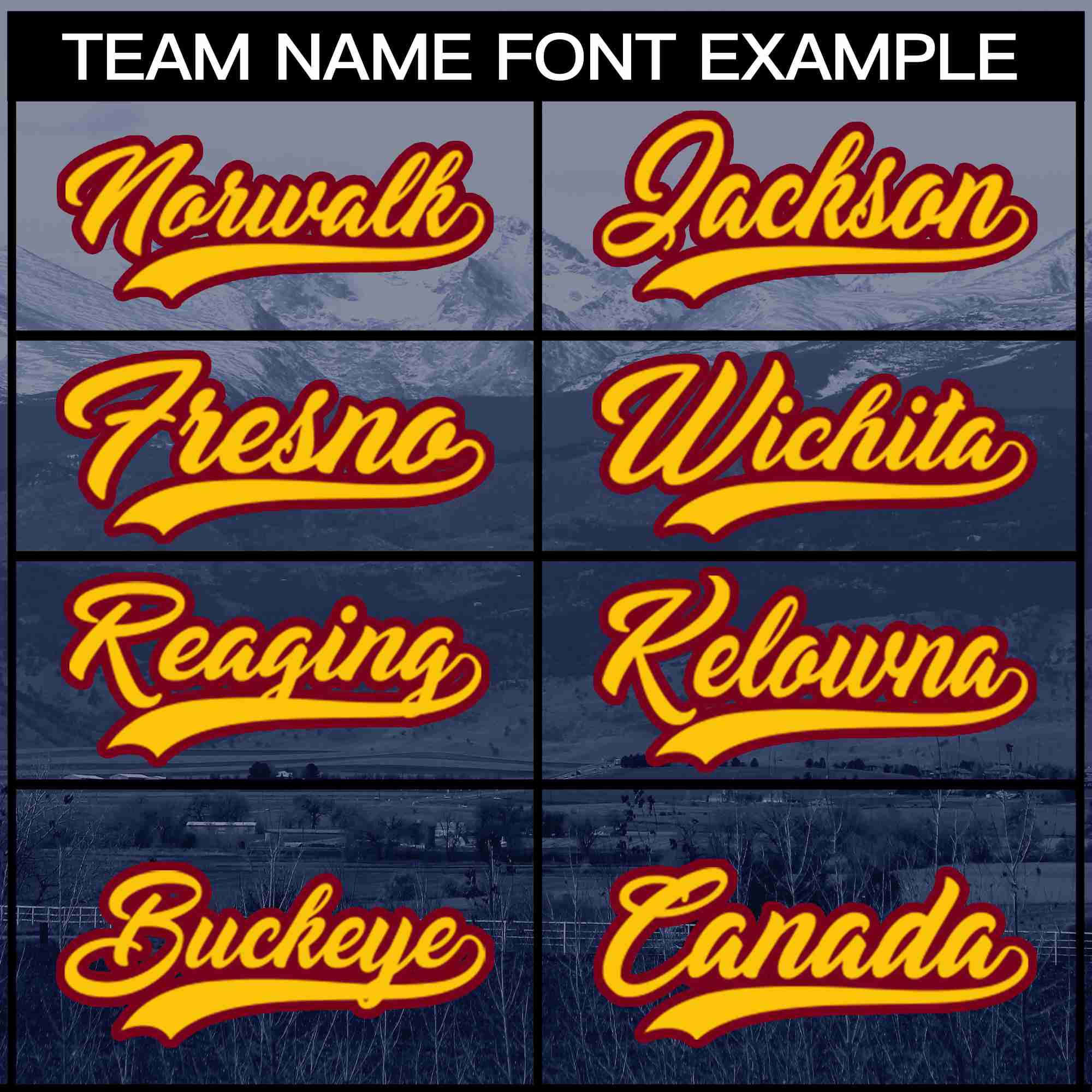 Custom Navy Yellow-Crimson Denver City Connect Baseball Jersey - Image 3