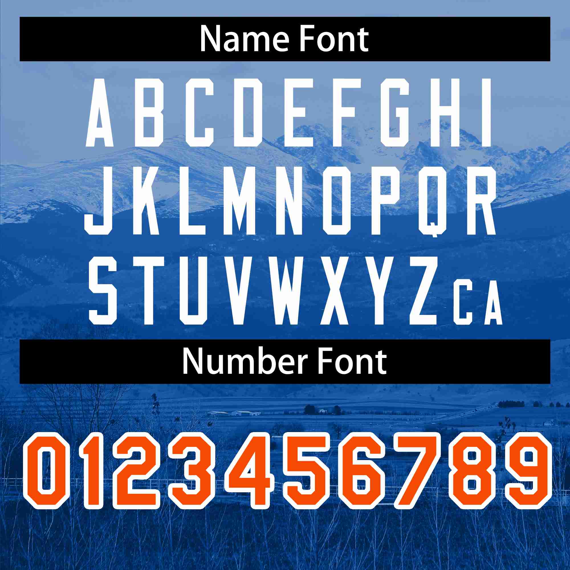 Custom Royal Orange-White Denver City Connect Baseball Jersey - Image 4