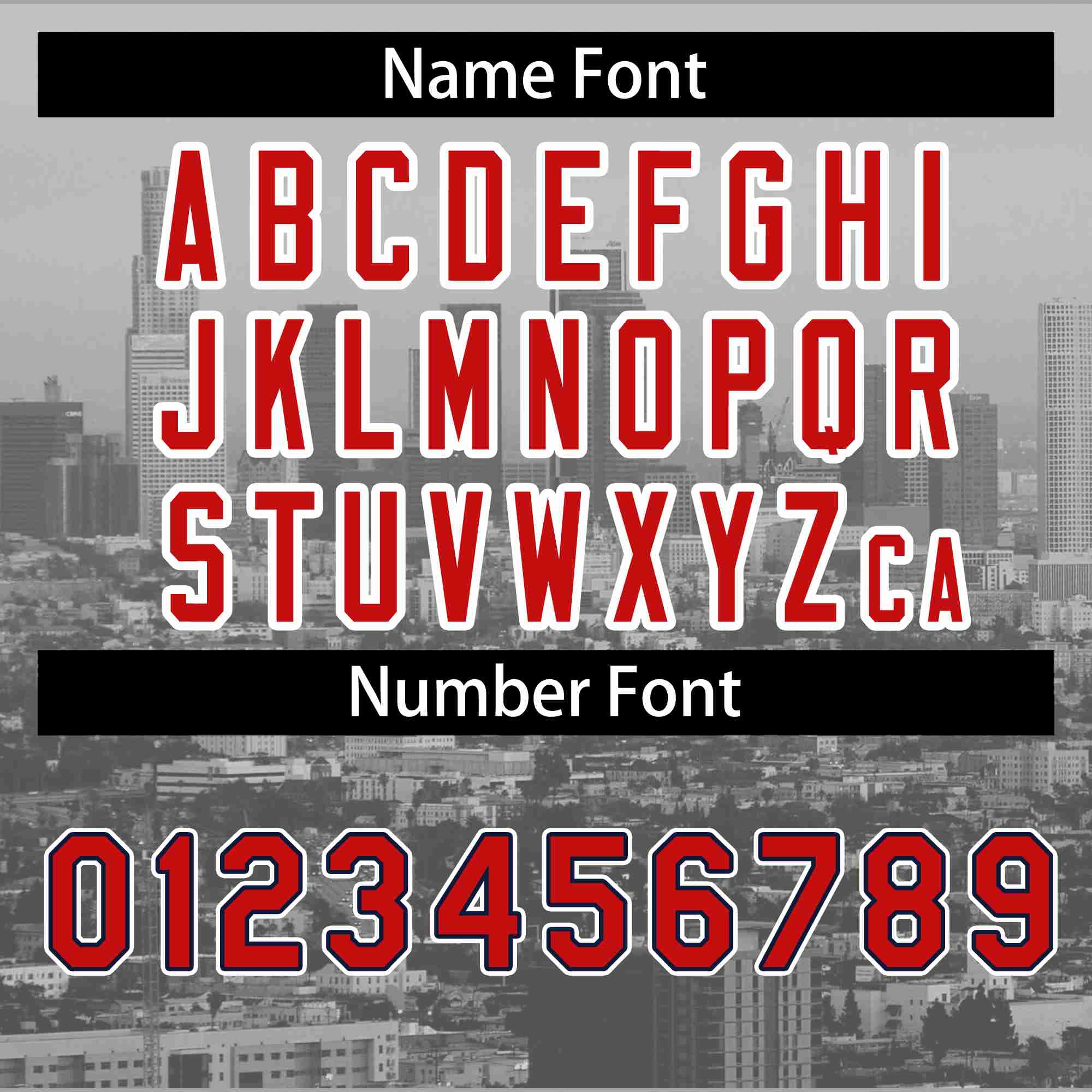 Custom Gray Red-Navy Los Angeles City Connect Baseball Jersey - Image 4