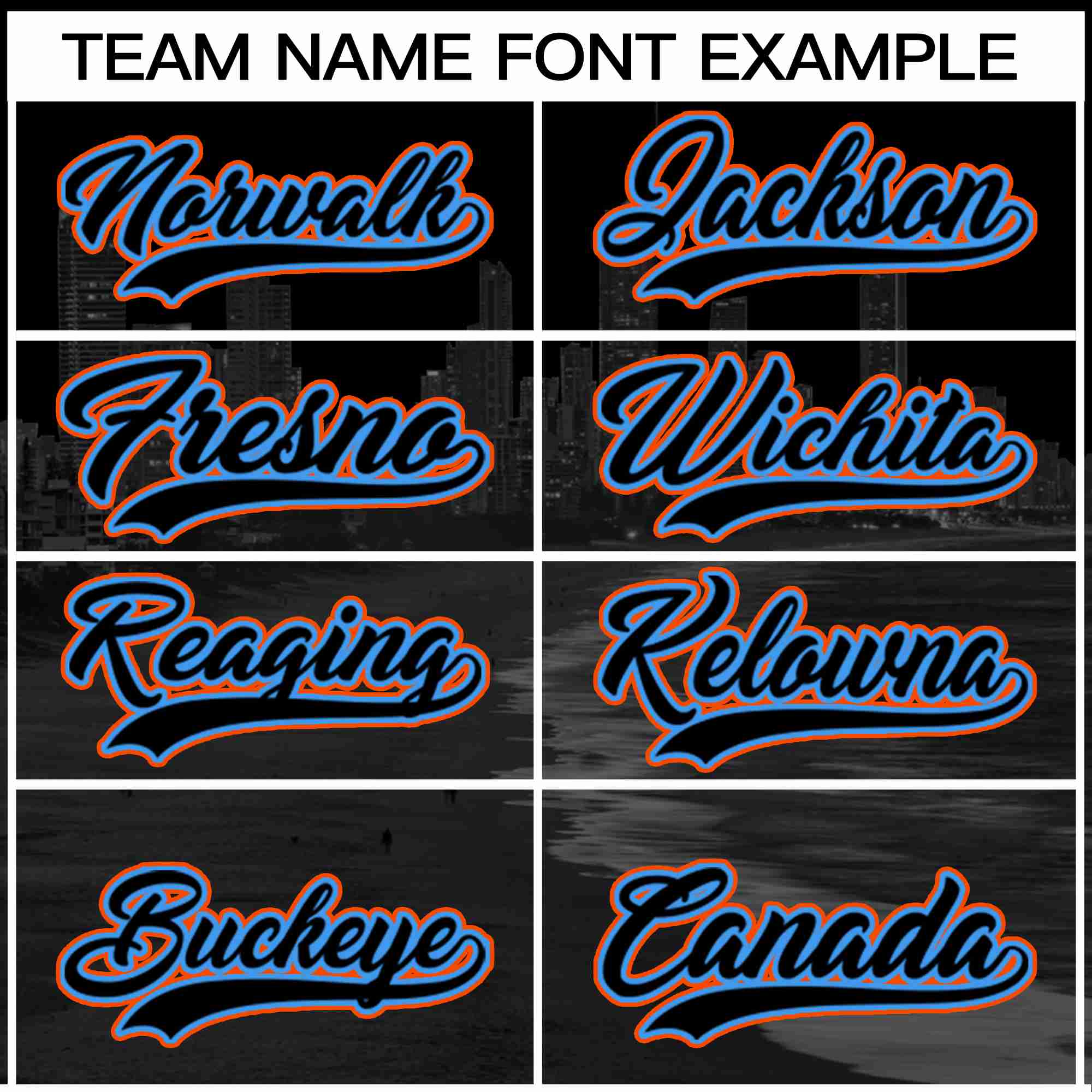 Custom Black Black-Powder Blue Miami City Connect Baseball Jersey - Image 3