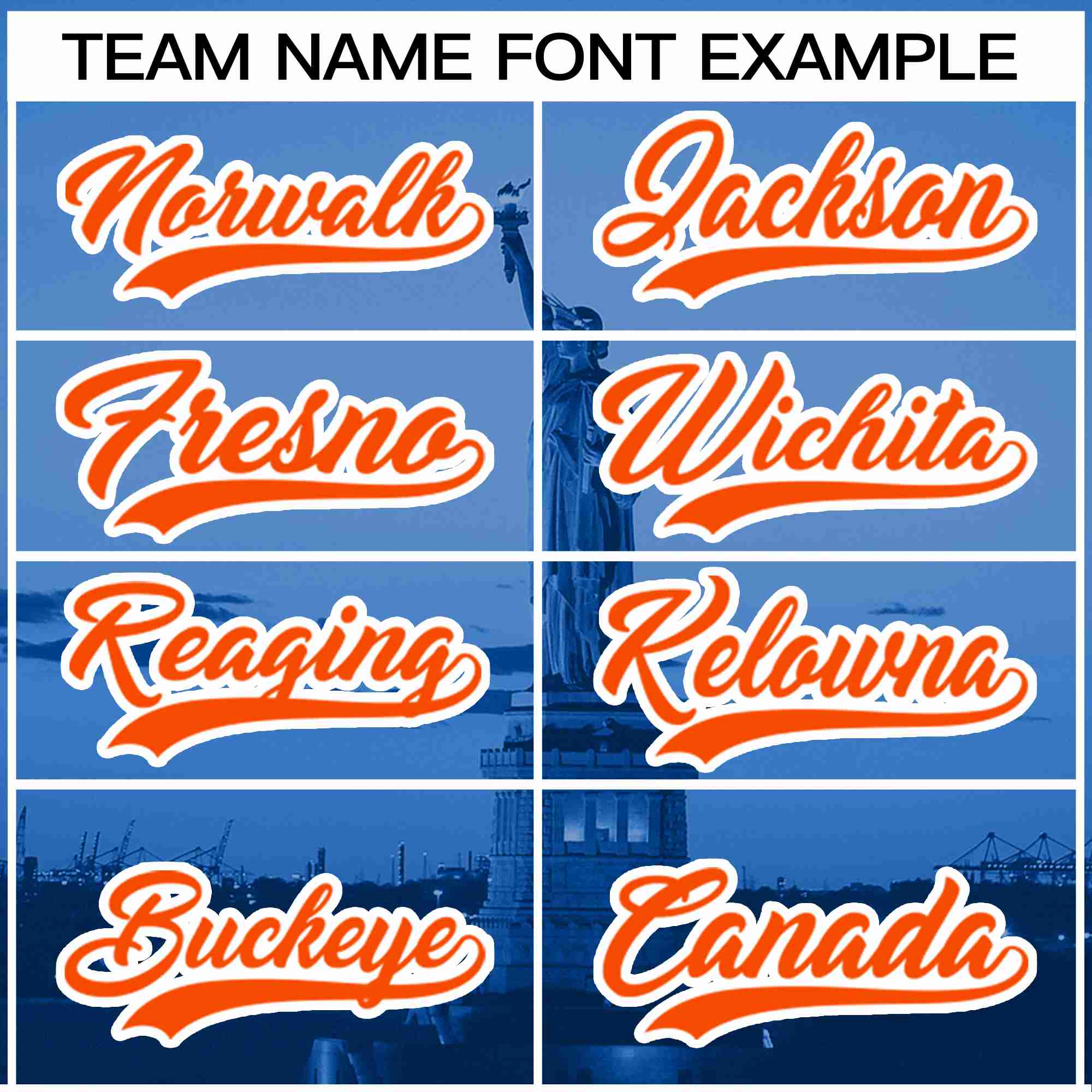Custom Royal Orange-White New York City Connect Baseball Jersey - Image 3