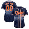 Custom Navy Orange-White Chicago City Connect Baseball Jersey