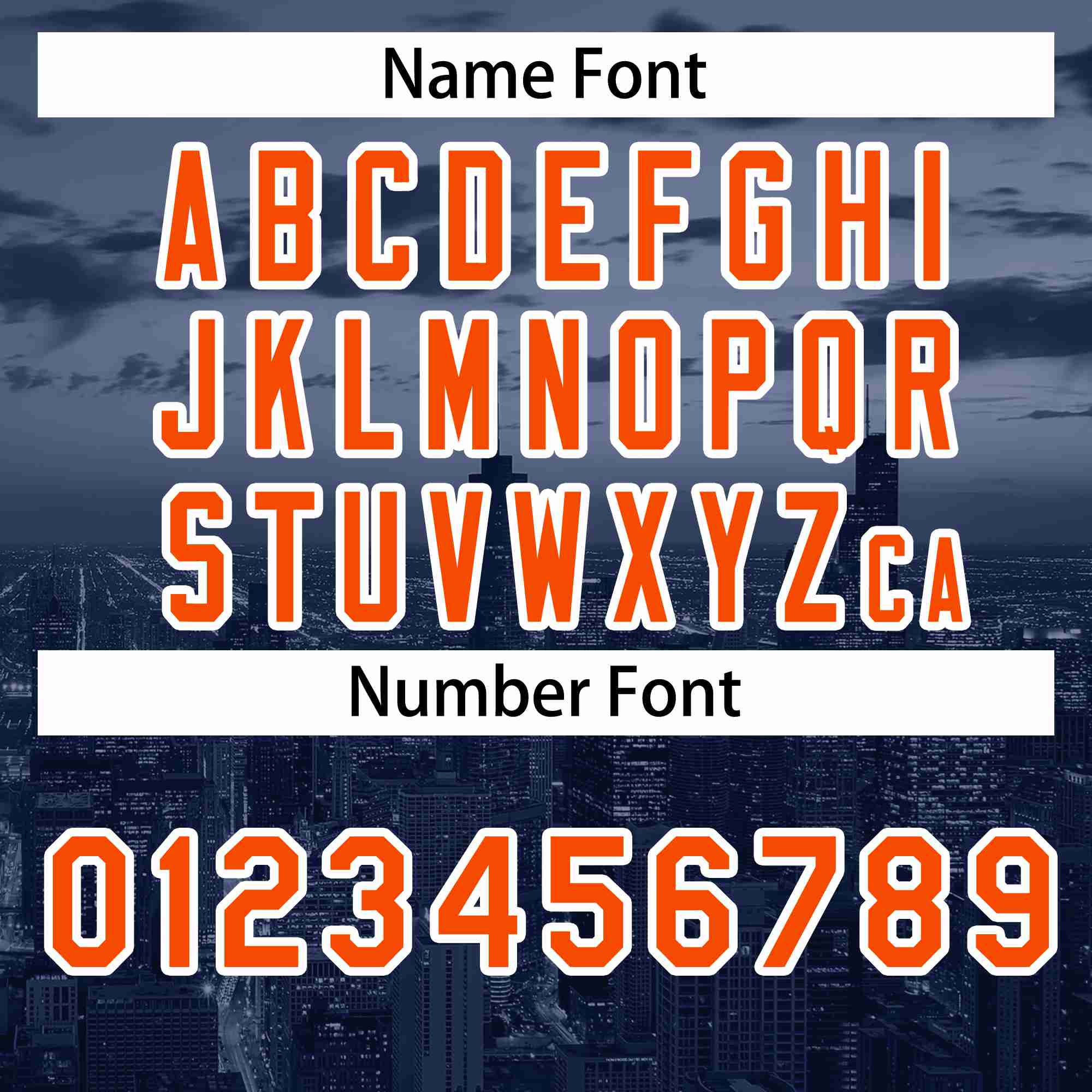 Custom Navy Orange-White Chicago City Connect Baseball Jersey - Image 4