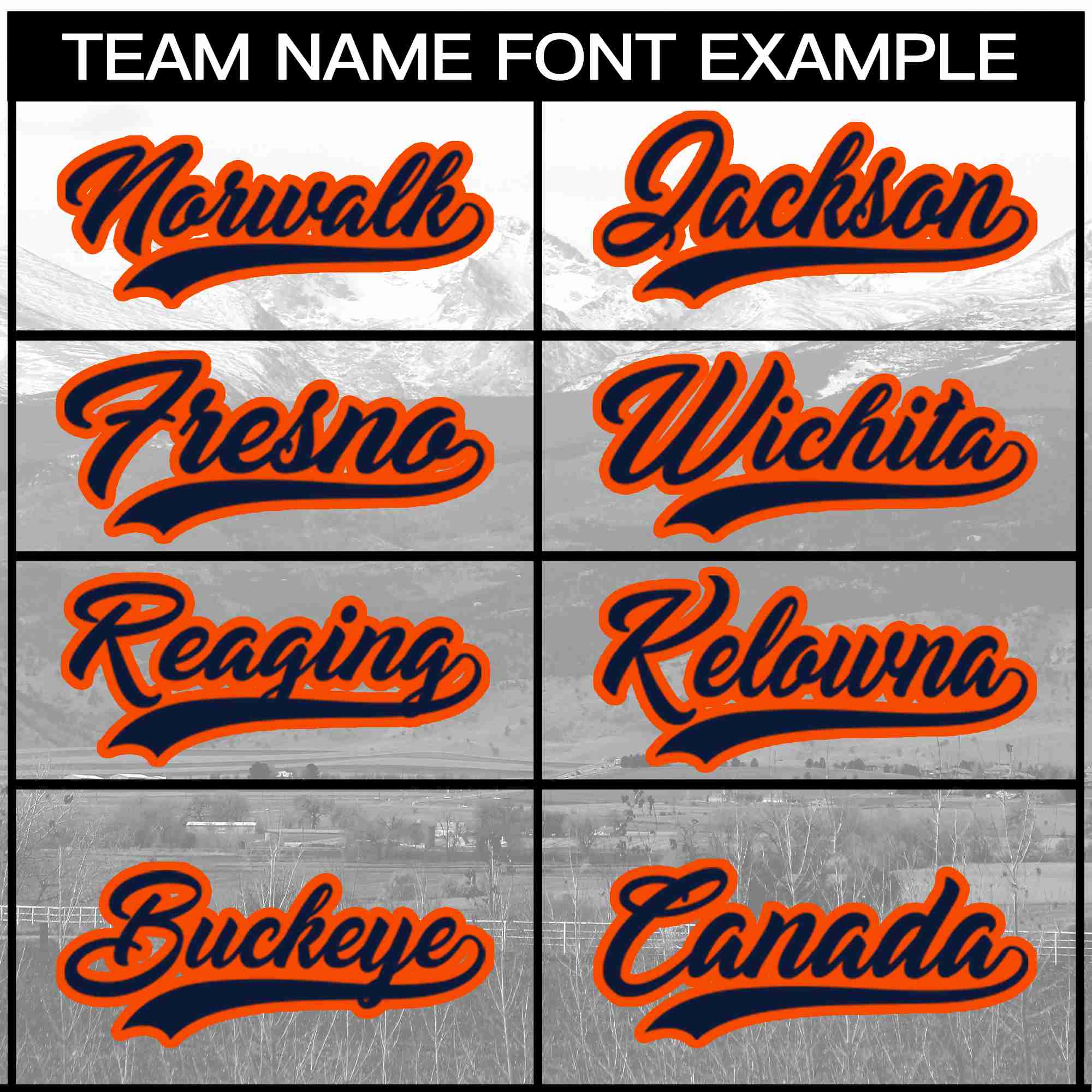 Custom White Navy-Orange Denver City Connect Baseball Jersey - Image 3