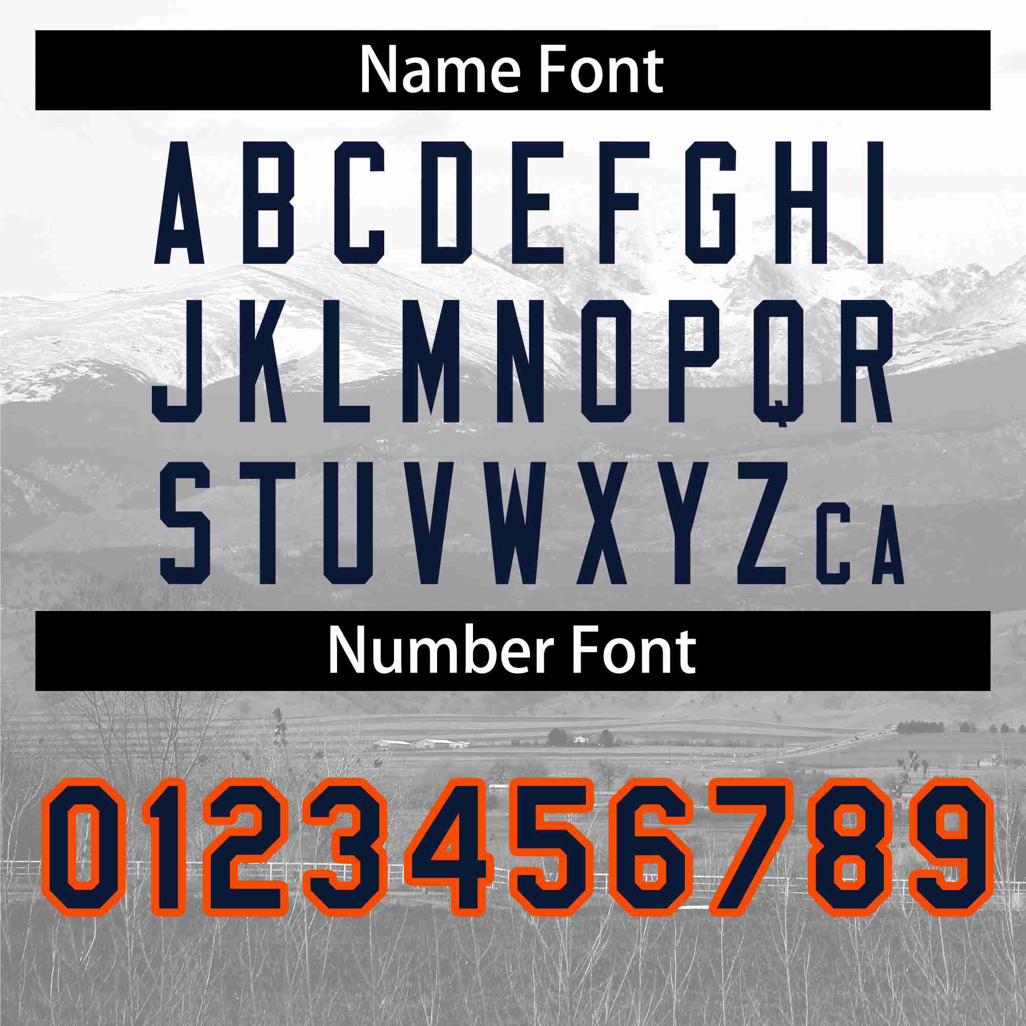 Custom White Navy-Orange Denver City Connect Baseball Jersey - Image 4