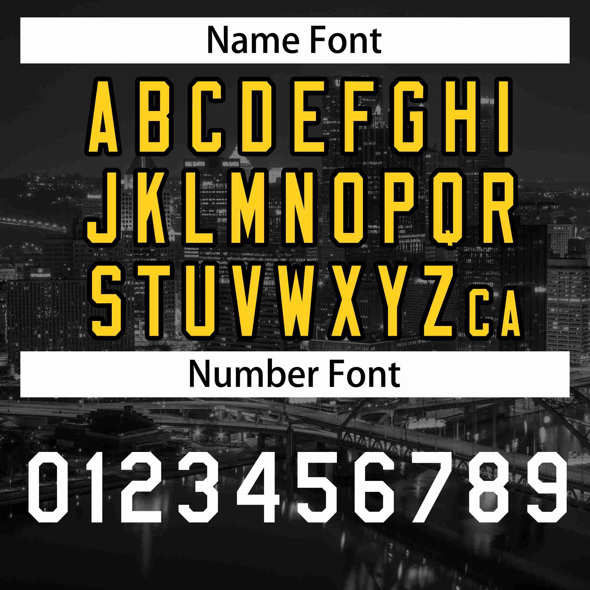 Custom Black Yellow-Black Pittsburgh City Connect Baseball Jersey - Image 4