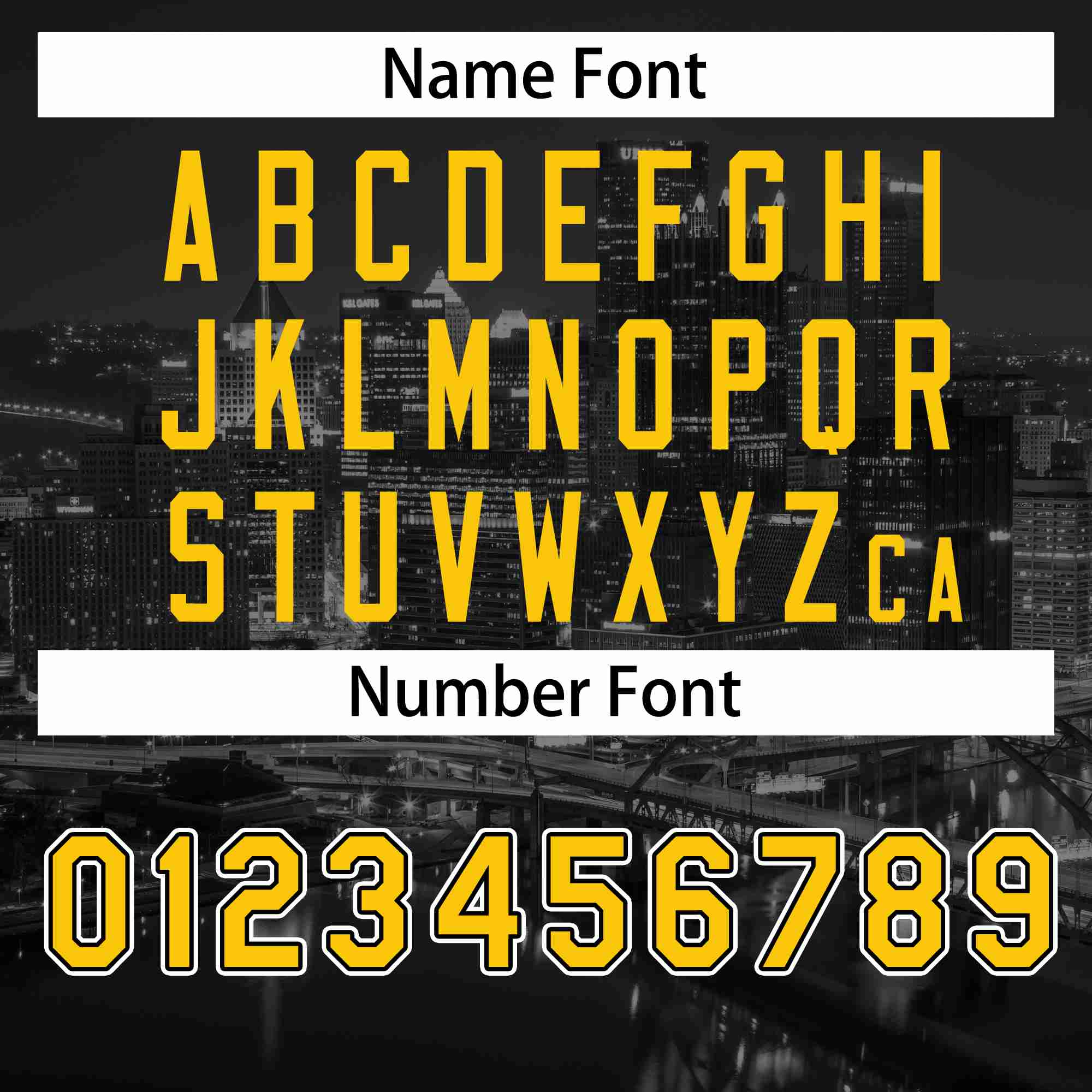 Custom Black Yellow-Black Pittsburgh City Connect Baseball Jersey - Image 4