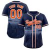 Custom Navy Orange-White Chicago City Connect Baseball Jersey