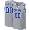 Custom Gray Royal-White Classic Tops Basketball Jersey