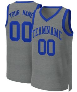 Custom Dark Gray Royal Classic Tops Basketball Jersey