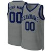 Custom Dark Gray Navy Classic Tops Basketball Jersey