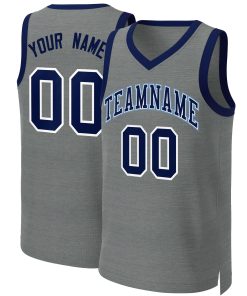 Custom Dark Gray Navy-White Classic Tops Basketball Jersey