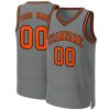 Custom Dark Gray Orange-Black Classic Tops Basketball Jersey