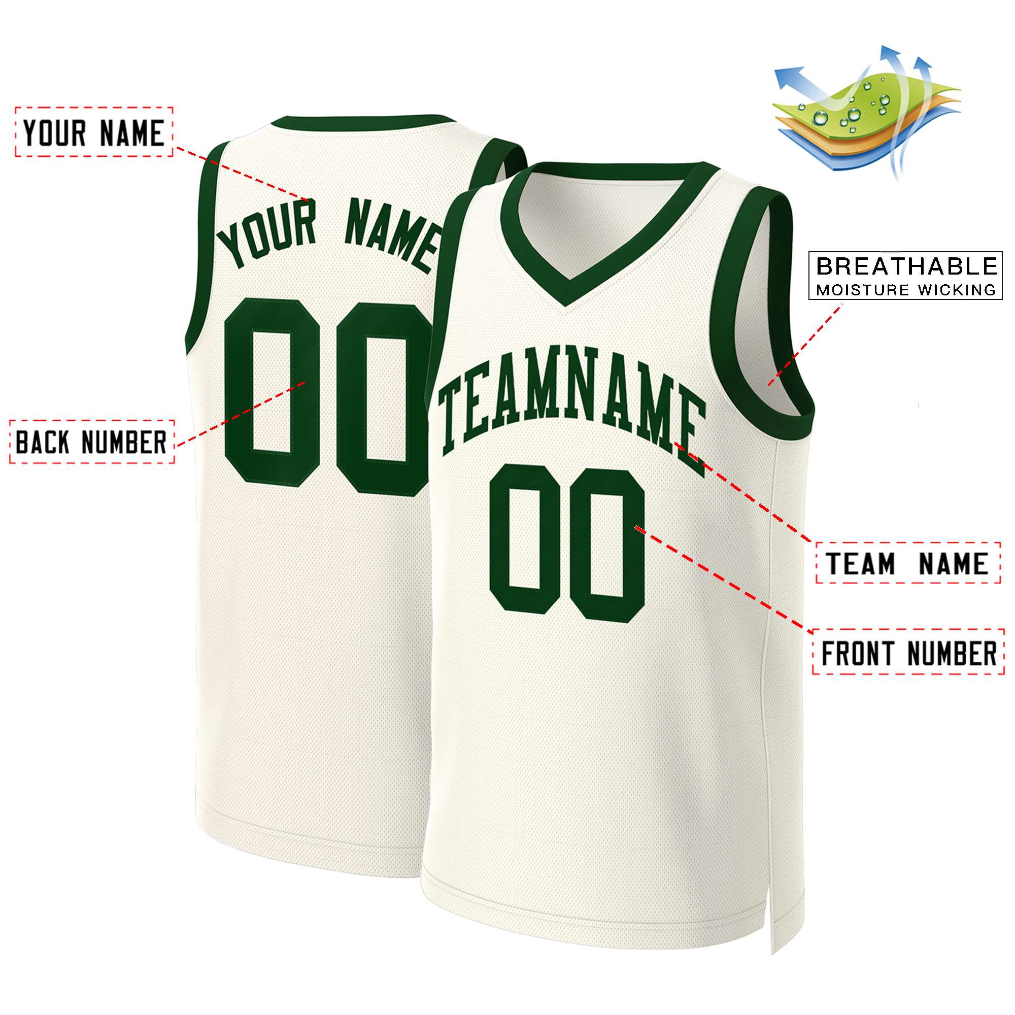 Custom Khaki Green Classic Tops Basketball Jersey - Image 2