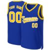 Custom Royal Yellow-White Classic Tops Basketball Jersey