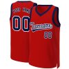 Custom Red Navy-White Classic Tops Basketball Jersey