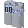 Custom Gray Royal-White Classic Tops Basketball Jersey