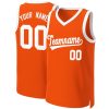 Custom Orange White Classic Tops Basketball Jersey