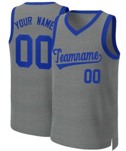 Custom Dark Gray Royal Classic Tops Basketball Jersey