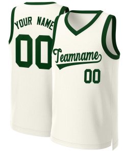 Custom Khaki Green Classic Tops Basketball Jersey