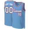 Custom Light Blue White-Royal Classic Tops Basketball Jersey