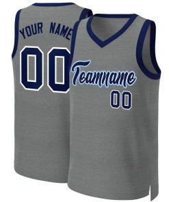 Custom Dark Gray Navy-White Classic Tops Basketball Jersey