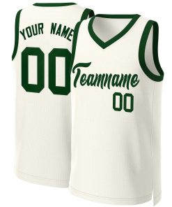 Custom Khaki Green Classic Tops Basketball Jersey