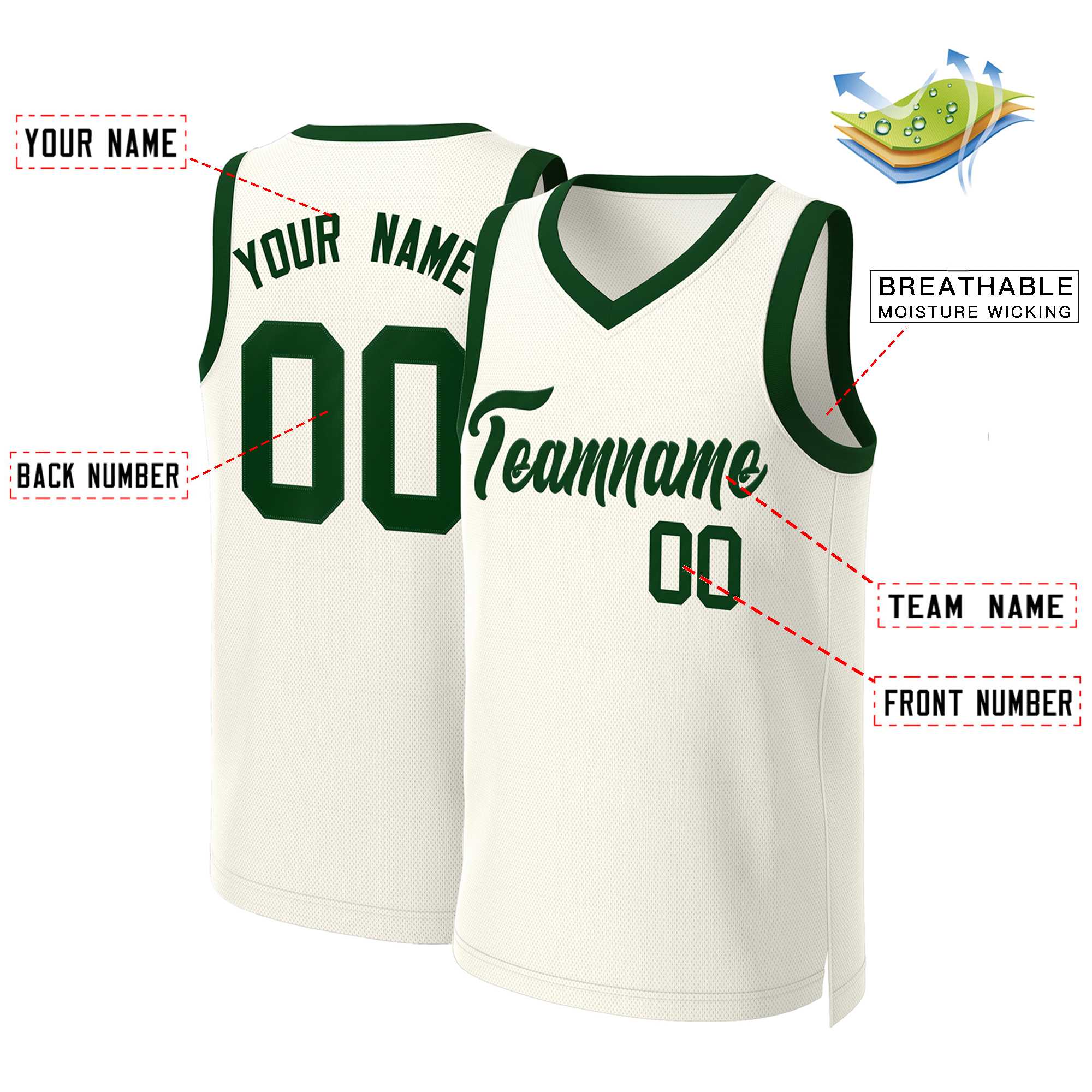 Custom Khaki Green Classic Tops Basketball Jersey - Image 2