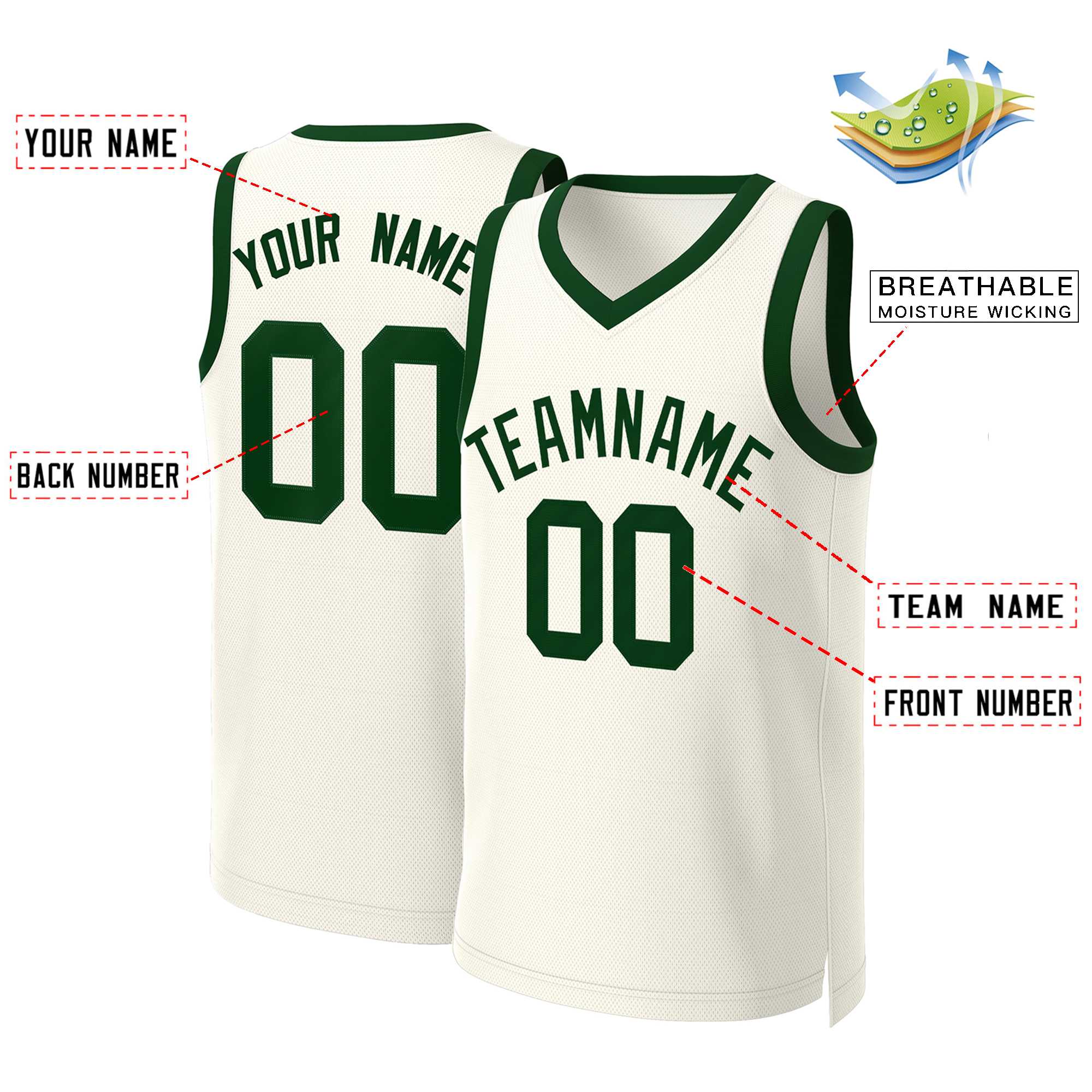 Custom Khaki Green Classic Tops Basketball Jersey - Image 2