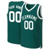 Custom Aqua White Classic Tops Basketball Jersey