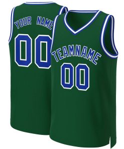 Custom Green Royal-White Classic Tops Basketball Jersey