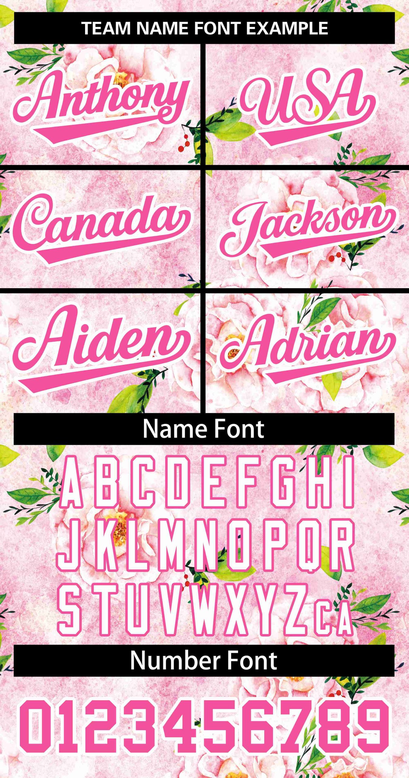 Custom Pink Pink-White Graffiti Pattern Authentic Flower Baseball Jersey - Image 3