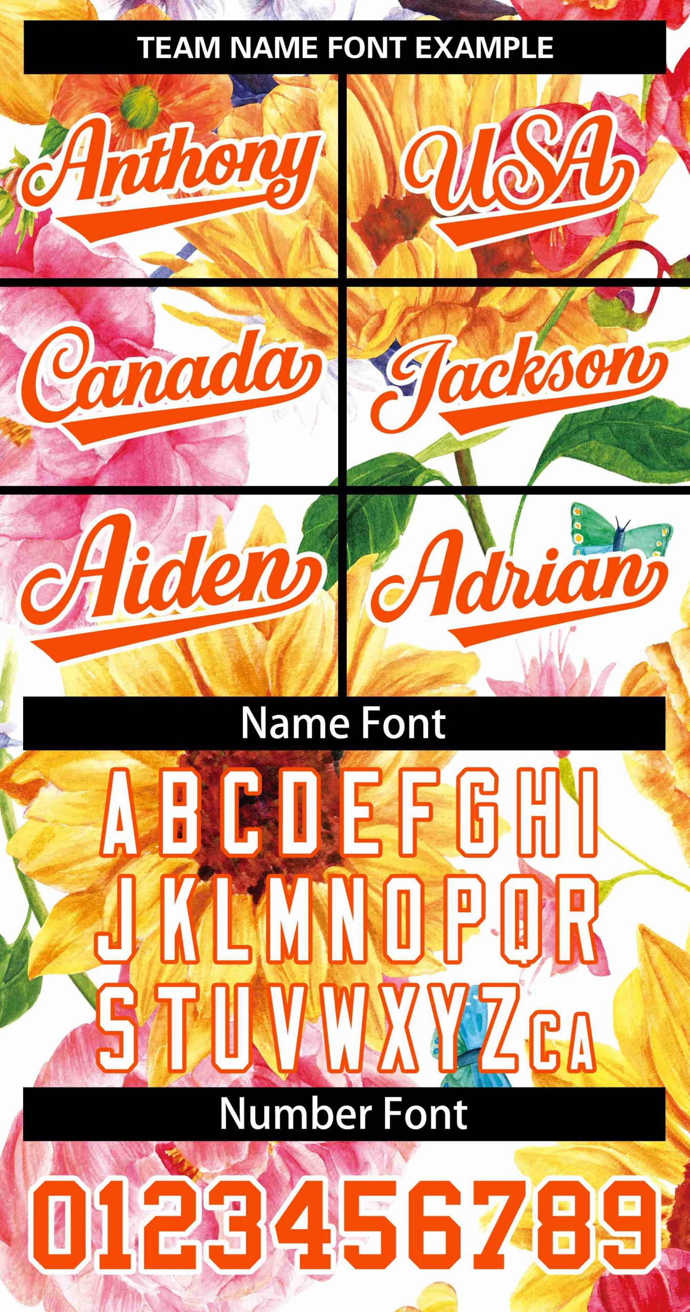 Custom Yellow Orange-White Graffiti Pattern Authentic Flower Baseball Jersey - Image 3