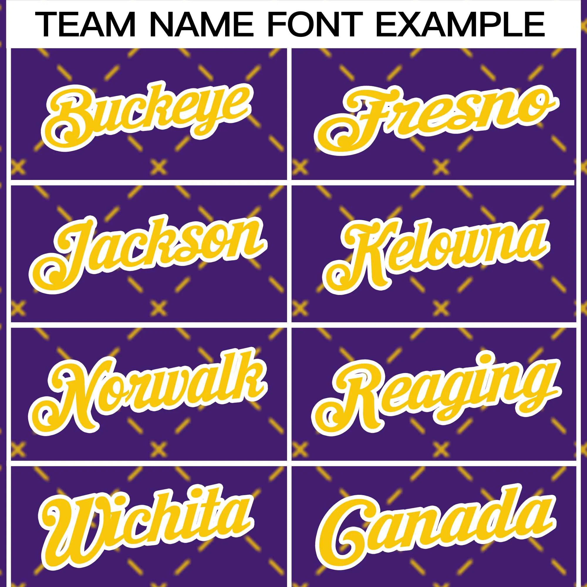 Custom Purple Gold-White Rhombus Authentic Baseball Jersey - Image 3