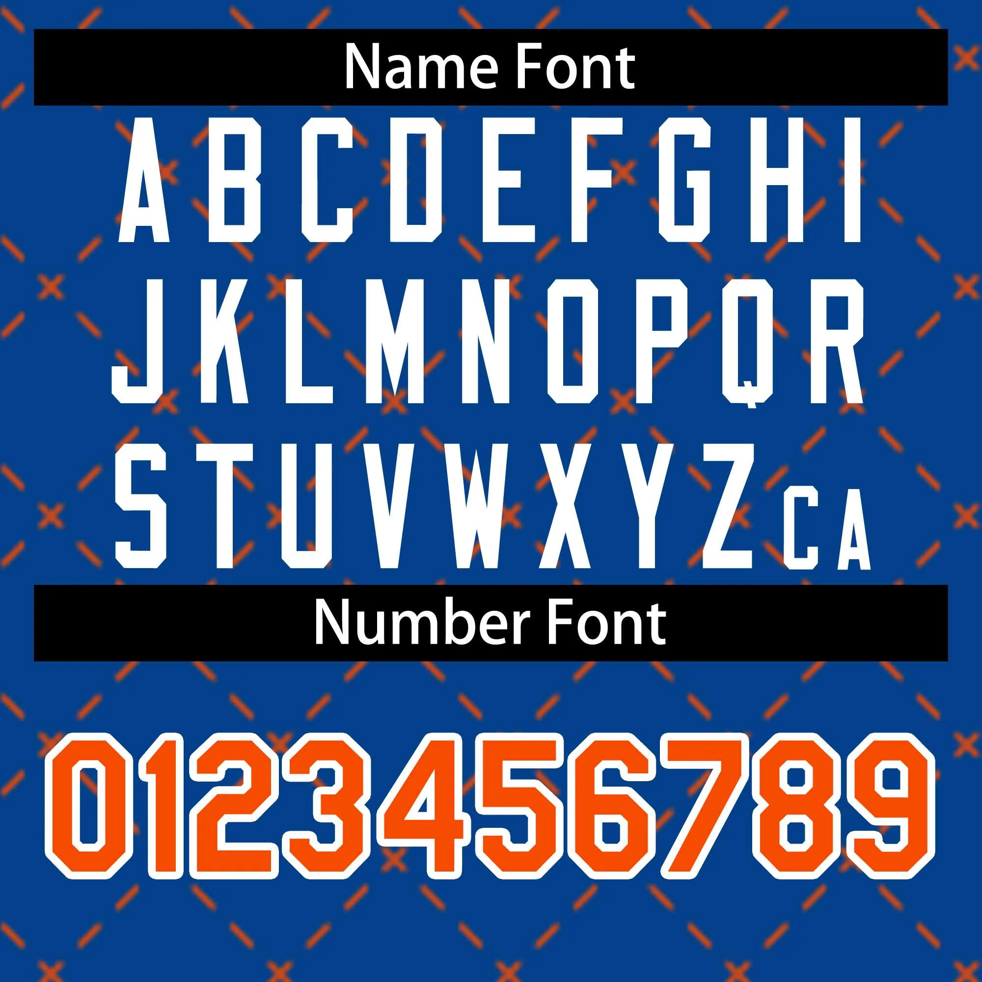 Custom Royal Orange-White Rhombus Authentic Baseball Jersey - Image 4