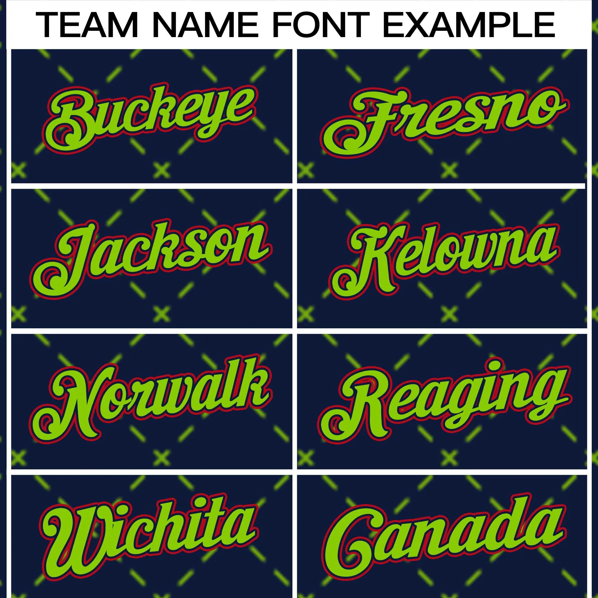 Custom Navy Neon Green Navy-Red Rhombus Authentic Baseball Jersey - Image 3