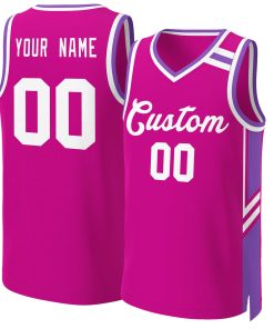 Custom Red White Classic Tops Mesh Basketball Jersey