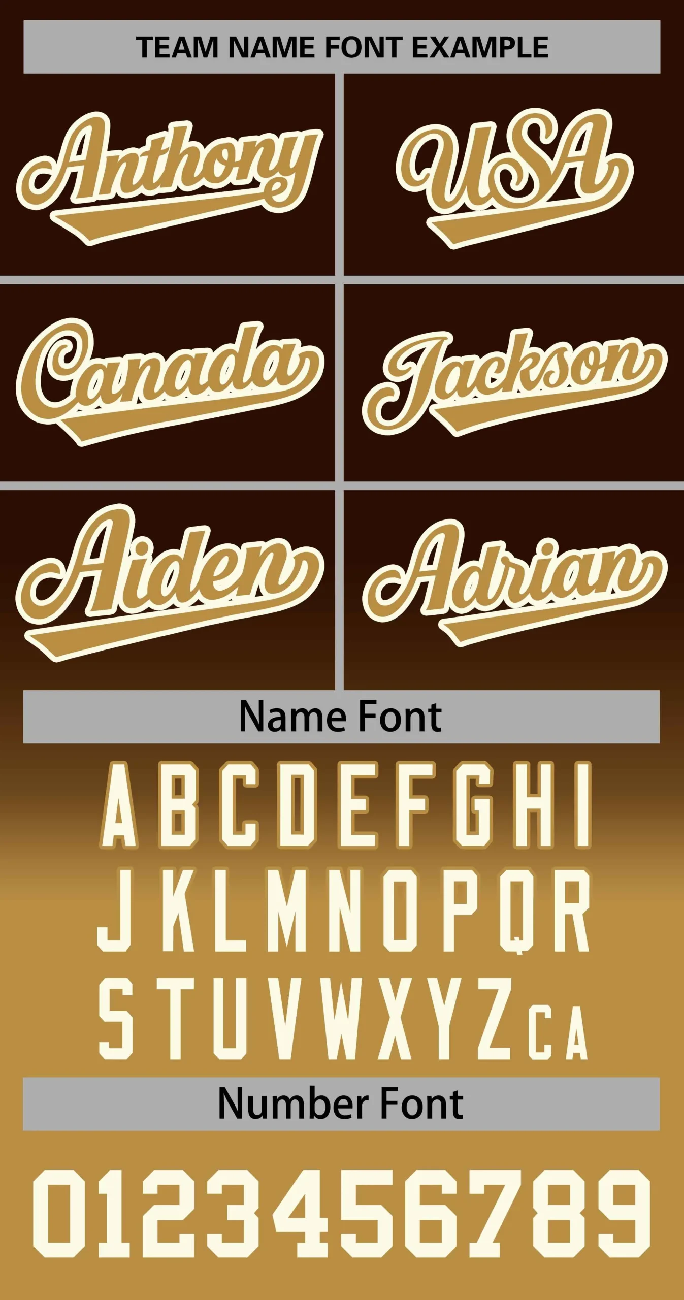 Custom Brown Old Gold-Cream Gradient Stripe Fashion Authentic Baseball Jersey - Image 3