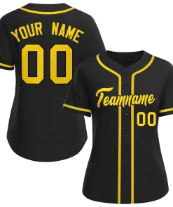 Black And Gold Baseball Jersey