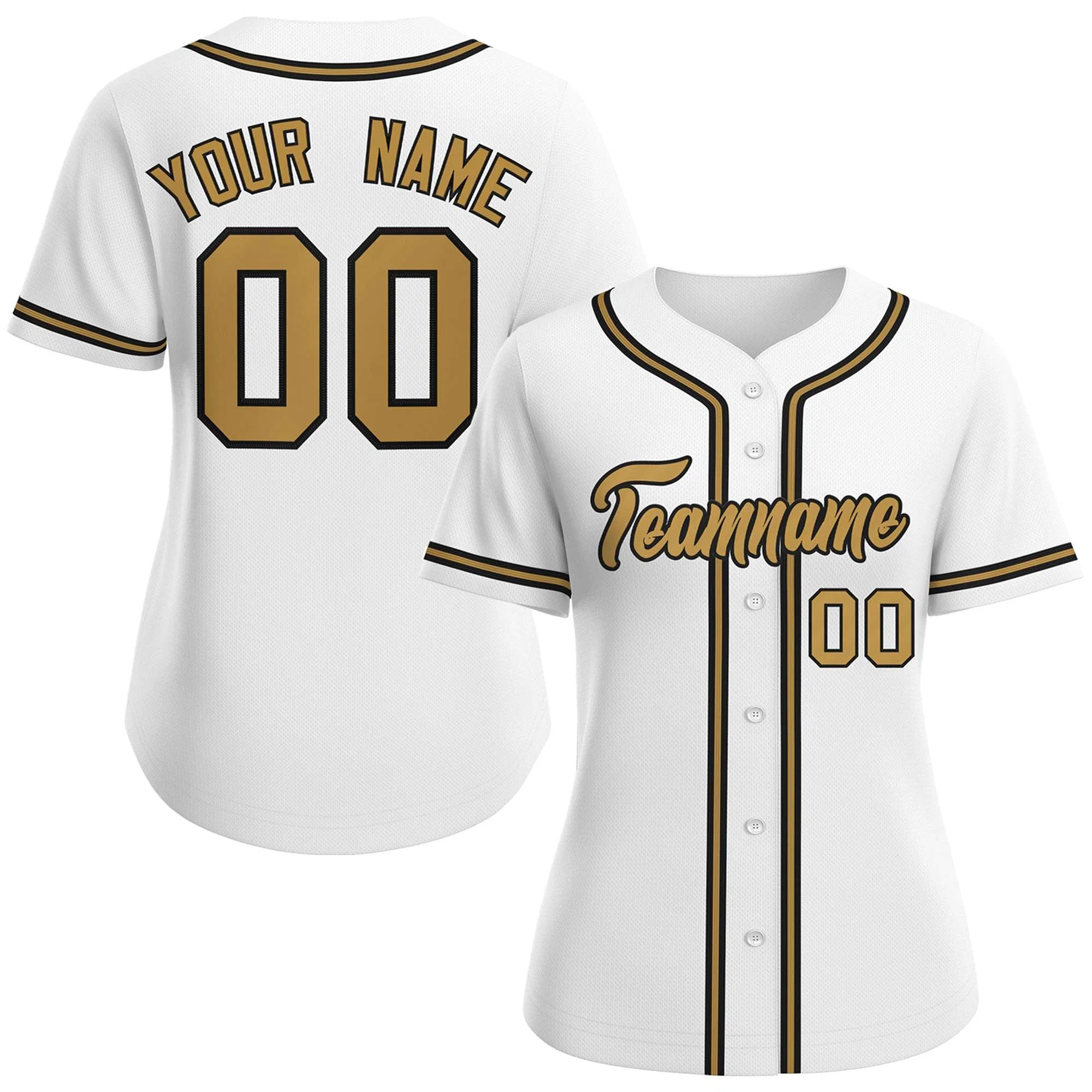 All White Baseball Jersey