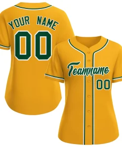 Gold Baseball Uniforms