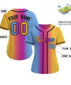 Gradient Baseball Jersey