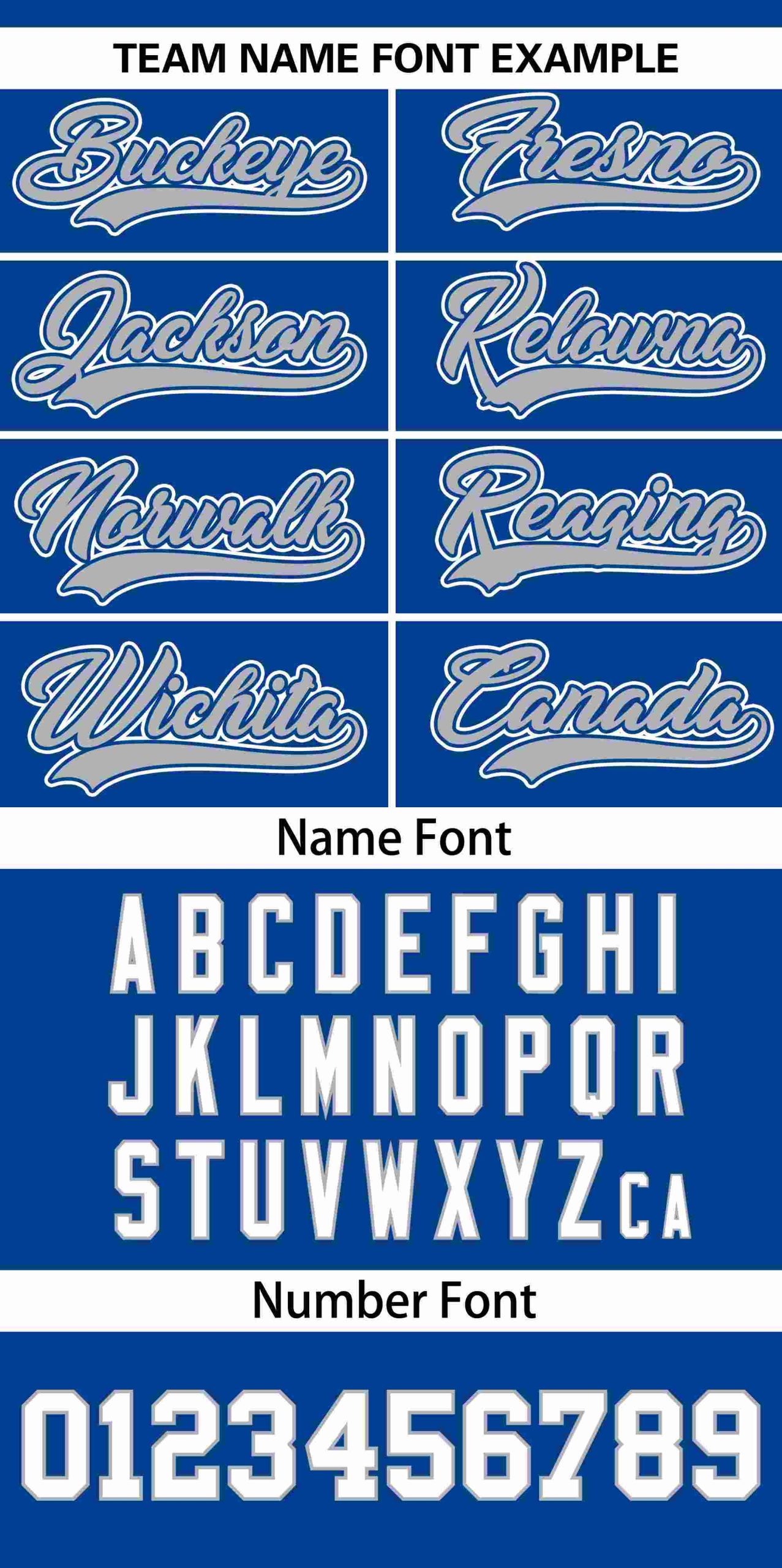 Custom Royal Gray Personalized Kansas City Nightscape Authentic Baseball Jersey - Image 3