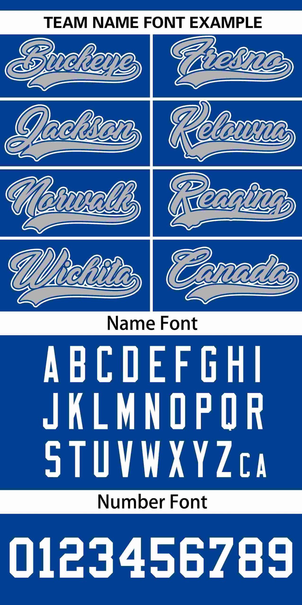 Custom Royal Gray Personalized Los Angeles City Nightscape Authentic Baseball Jersey - Image 3