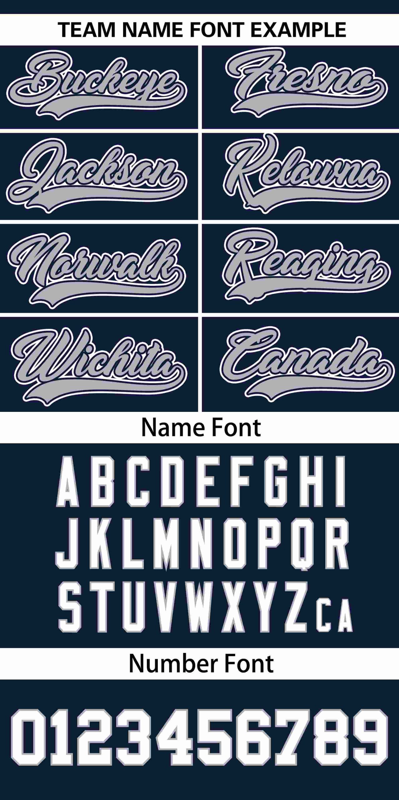 Custom Navy Gray Personalized Tampa City Nightscape Authentic Baseball Jersey - Image 3